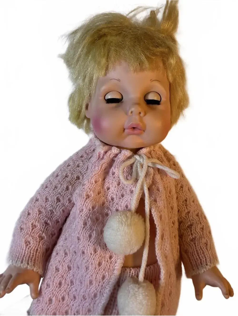 Vintage 1960’s Baby Doll All Vinyl 1960’s EEGEE Goldberger Manufactured Eye Open